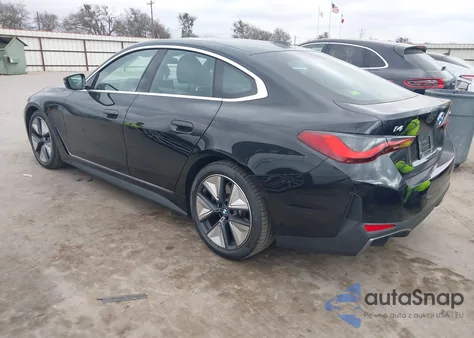 2025 BMW I4 Gran Coupe Edrive40 z USA, uszkodzony, nr VIN WBY23HD02SFU30460